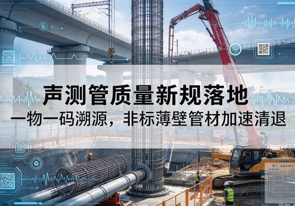尖山声测管质量新规落地，一物一码溯源，非标薄壁管材加速清退